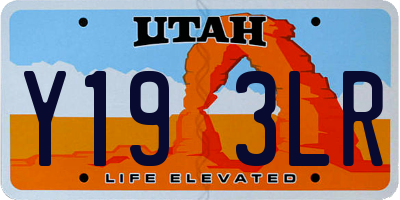 UT license plate Y193LR