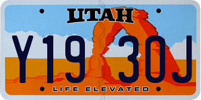 UT license plate Y193OJ