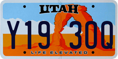 UT license plate Y193OQ