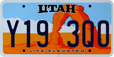 UT license plate Y193QO