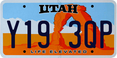 UT license plate Y193QP