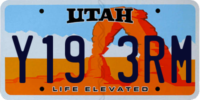 UT license plate Y193RM