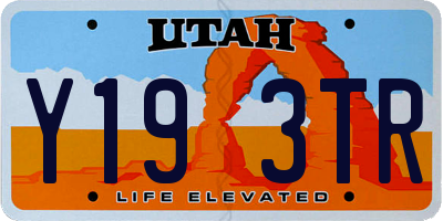 UT license plate Y193TR