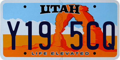 UT license plate Y195CQ