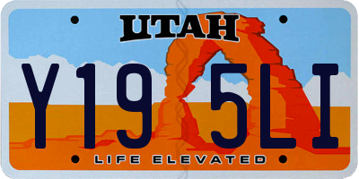 UT license plate Y195LI