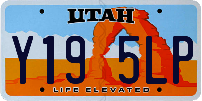 UT license plate Y195LP