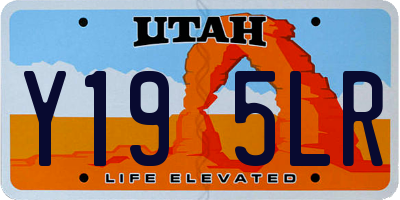 UT license plate Y195LR