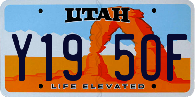 UT license plate Y195OF