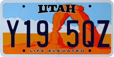 UT license plate Y195QZ
