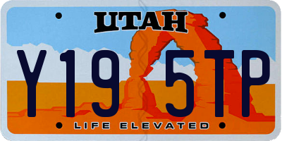 UT license plate Y195TP