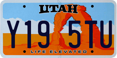 UT license plate Y195TU
