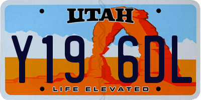 UT license plate Y196DL