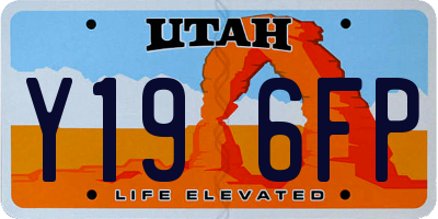 UT license plate Y196FP