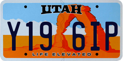UT license plate Y196IP