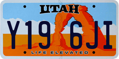 UT license plate Y196JI