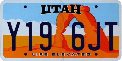 UT license plate Y196JT