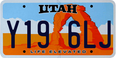 UT license plate Y196LJ