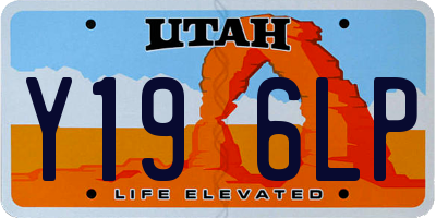 UT license plate Y196LP