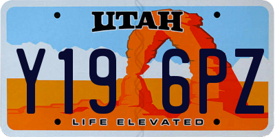 UT license plate Y196PZ
