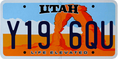 UT license plate Y196QU