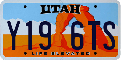 UT license plate Y196TS