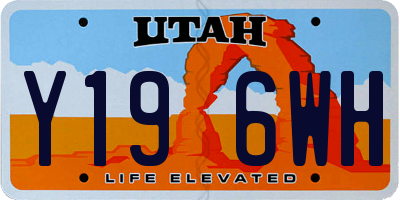 UT license plate Y196WH
