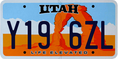 UT license plate Y196ZL