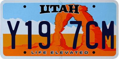 UT license plate Y197CM