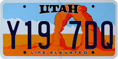 UT license plate Y197DQ