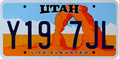 UT license plate Y197JL