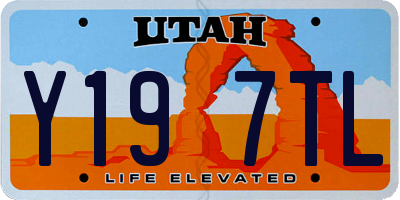 UT license plate Y197TL