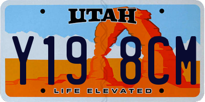 UT license plate Y198CM