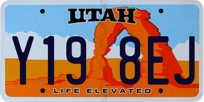 UT license plate Y198EJ