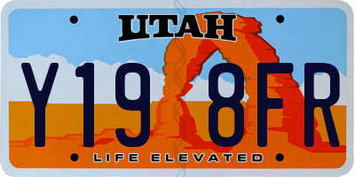 UT license plate Y198FR