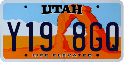 UT license plate Y198GQ