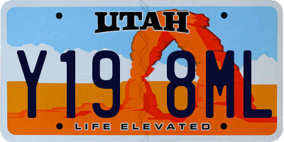 UT license plate Y198ML