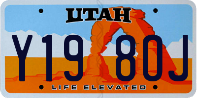 UT license plate Y198OJ