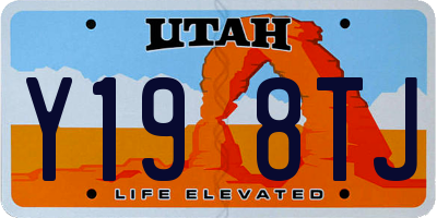 UT license plate Y198TJ