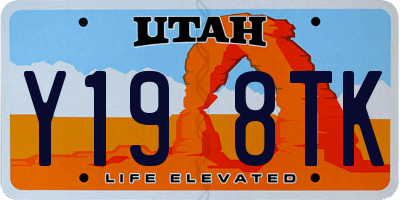 UT license plate Y198TK
