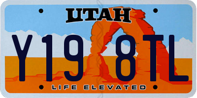 UT license plate Y198TL