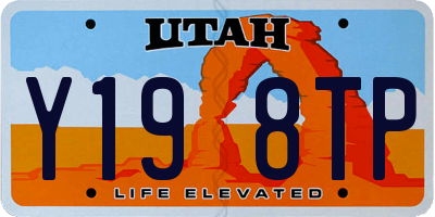 UT license plate Y198TP