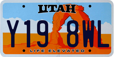 UT license plate Y198WL