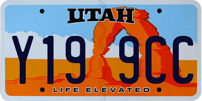 UT license plate Y199CC