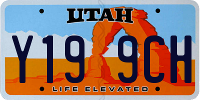 UT license plate Y199CH