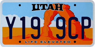 UT license plate Y199CP