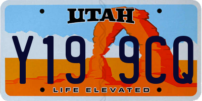 UT license plate Y199CQ