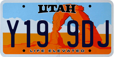 UT license plate Y199DJ