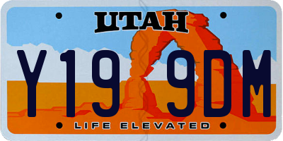 UT license plate Y199DM