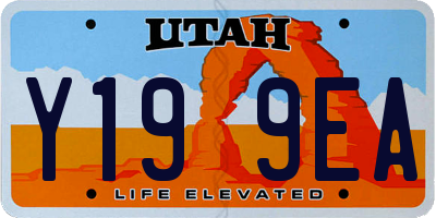 UT license plate Y199EA