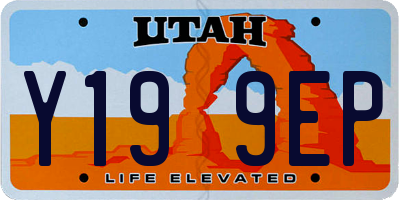 UT license plate Y199EP